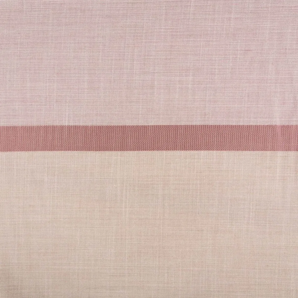 Gardinenstoff Dekostoff halbtransparent Jacquard-Streifen beige beere 1,40m Breite