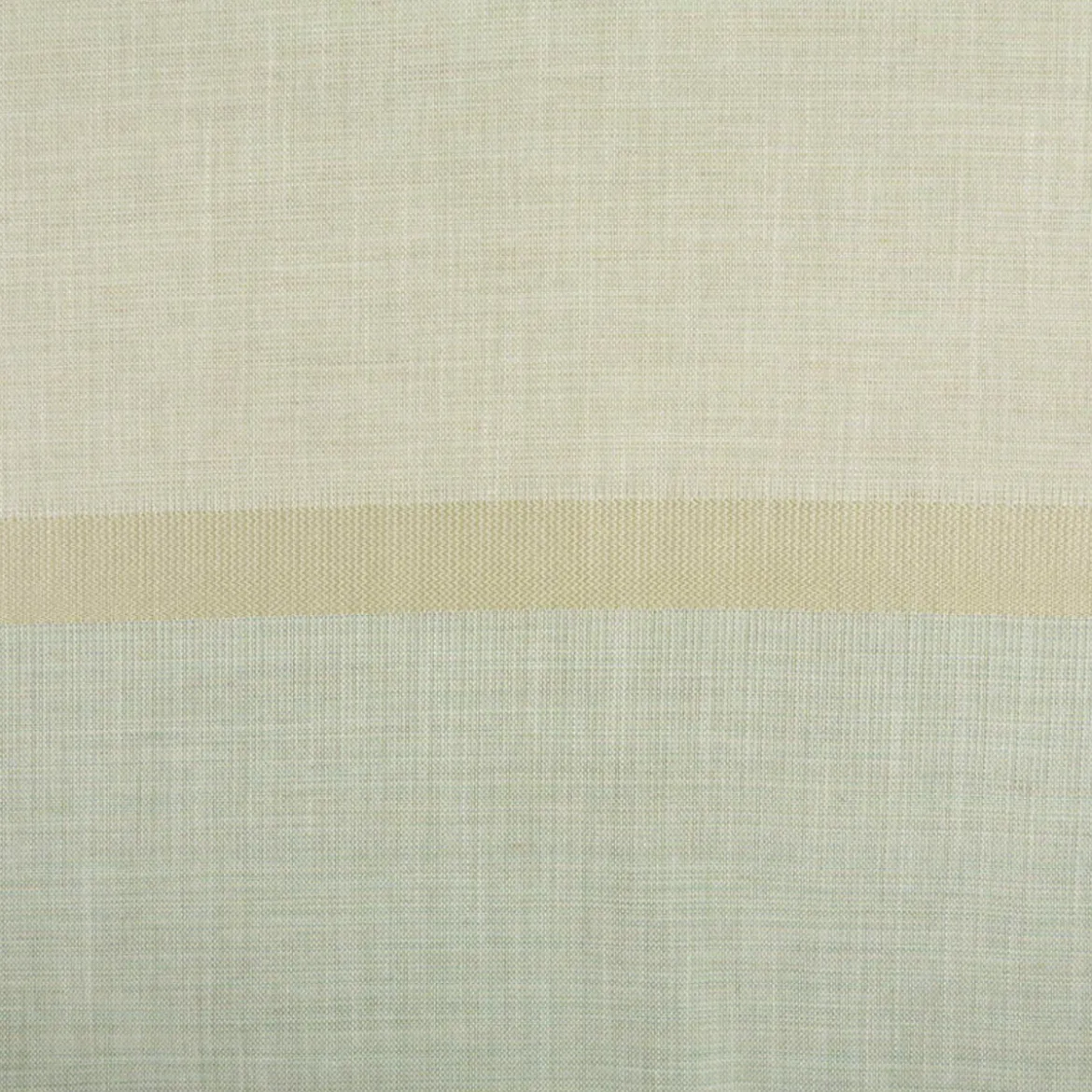 Gardinenstoff Dekostoff halbtransparent Jacquard-Streifen grün 1,40m Breite