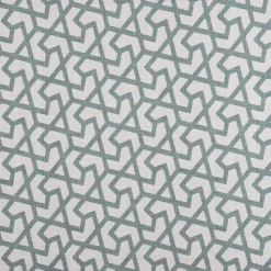 Gardinenstoff Dekostoff Jacquard Digitaldruck Linien Grafik beige blau 1,4m Breite