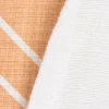 Gardinenstoff Dekostoff Jacquard Digitaldruck Geometrie Sechseck gelb beige 1,4m Breite