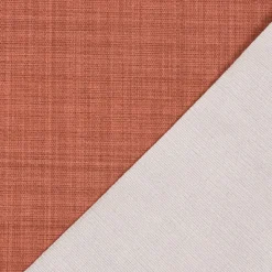 Gardinenstoff Dekostoff Jacquard Digitaldruck uni terracotta meliert 1,4m Breite