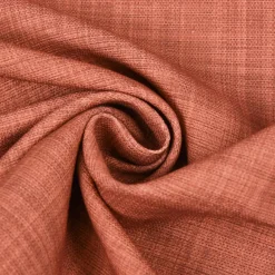 Gardinenstoff Dekostoff Jacquard Digitaldruck uni terracotta meliert 1,4m Breite