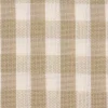 Gardinenstoff Dekostoff Landhausstoff weiß beige kariert 1,60m Breite