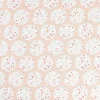 Gardinenstoff Dekostoff Landhausstoff Blümchen Kreise Pastell apricot 1,65m Breite