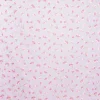 Gardinenstoff Dekostoff Organza Pfingstrosen klein weiß rosa grün 2,8m Höhe