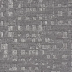 Gardinenstoff Dekostoff PICCO Würfel Viereck grau silber 1,52m Breite