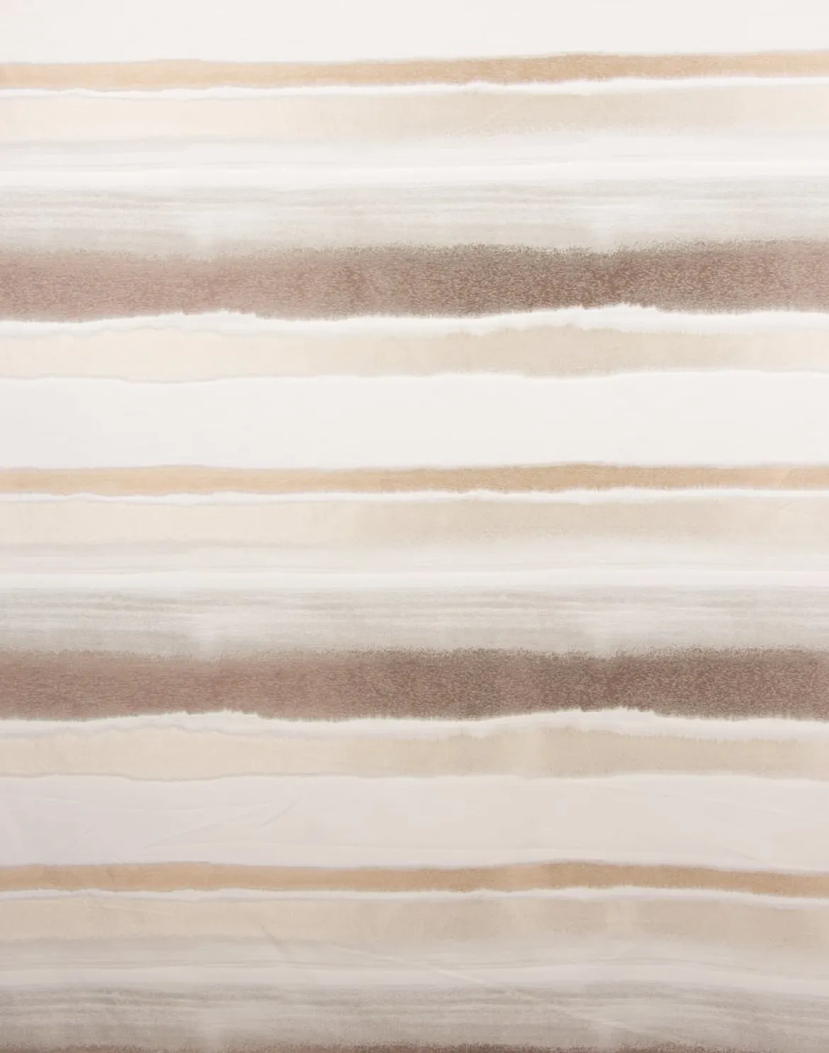 Gardinenstoff Dekostoff Streifen glanz creme beige nougat 1,4m Breite