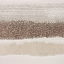 Gardinenstoff Dekostoff Streifen glanz creme beige nougat 1,4m Breite