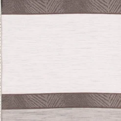 Gardinenstoff Dekostoff Voile halbtransparent Streifen grau 1,50m Breite