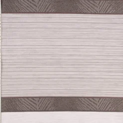 Gardinenstoff Dekostoff Voile halbtransparent Streifen grau 1,50m Breite