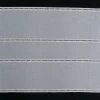 Gardinenstoff Flächenpaneele Tischband weiß mit Stickerei Breite: 47cm