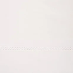 Gardinenstoff Gardinenstores Batistoptik mit doppeltem Abschluss und Häkelborte ecru 280cm