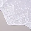 Gardinenstoff Gardinenstores Stickerei Voile Blätter Bordüre raumhoch weiß 280cm