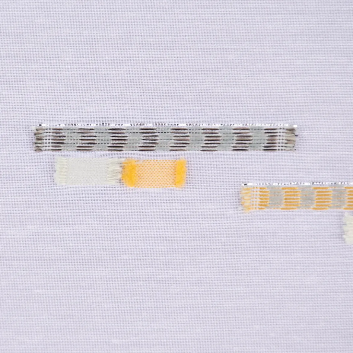 Gardinenstoff Gardinenstores Batistoptik Scherli Rechtecke mit Bleiband weiß grün gelb 280cm