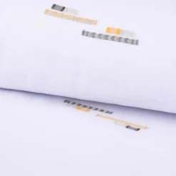 Gardinenstoff Gardinenstores Batistoptik Scherli Rechtecke mit Bleiband weiß grün gelb 280cm