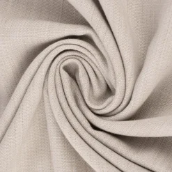 Gardinenstoff Leinenoptik Zabo mit Bleiband uni beige 300cm Breite