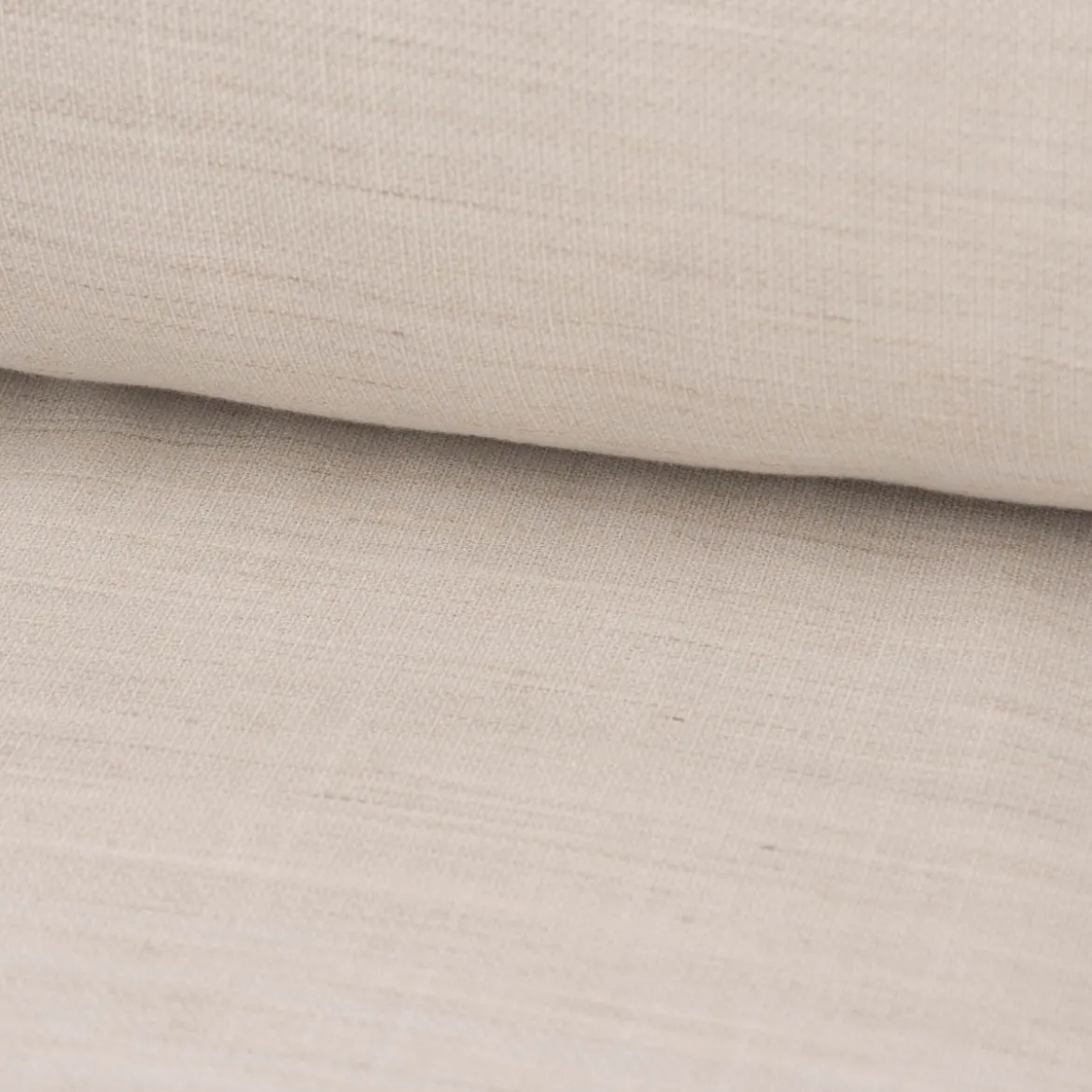 Gardinenstoff Leinenoptik Zabo mit Bleiband uni beige 300cm Breite