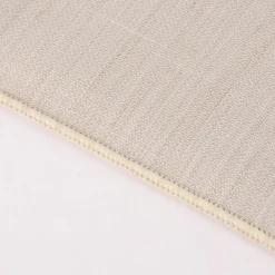 Gardinenstoff Leinenoptik Zabo mit Bleiband uni beige 300cm Breite