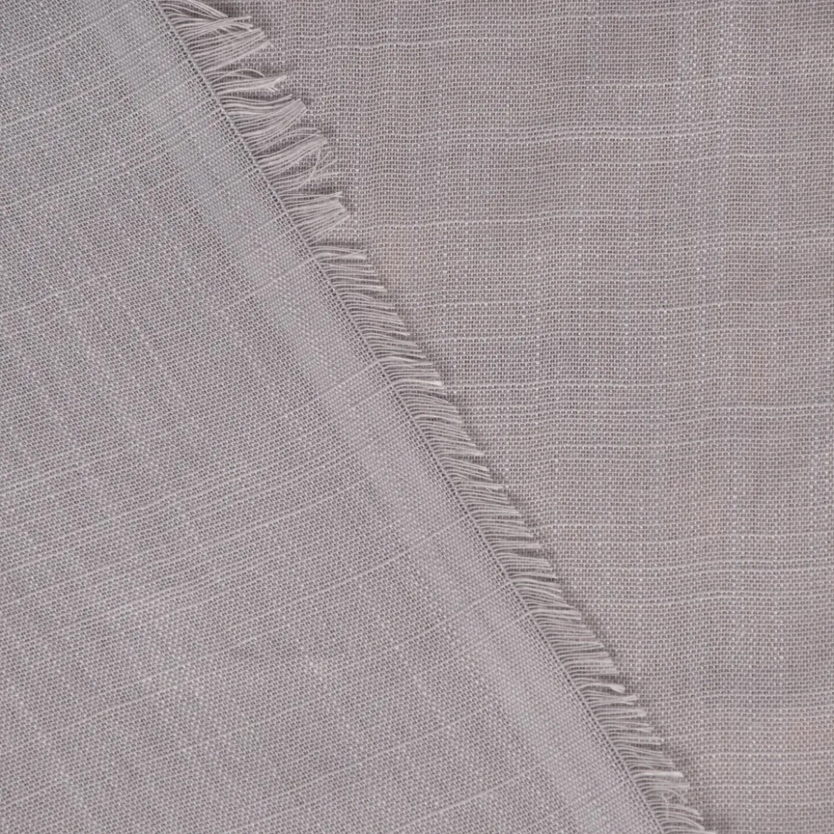 Gardinenstoff Leinenstruktur Soft halbtransparent hellgrau 145cm Breite
