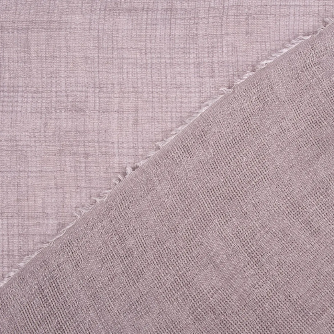 Gardinenstoff Leinenstruktur SCANDIA halbtransparent uni taupe 145cm Breite