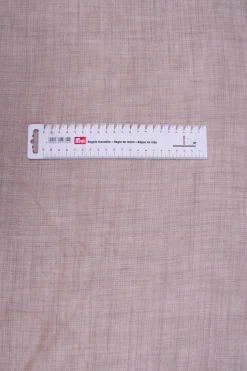 Gardinenstoff Leinenstruktur SCANDIA halbtransparent uni taupe 145cm Breite