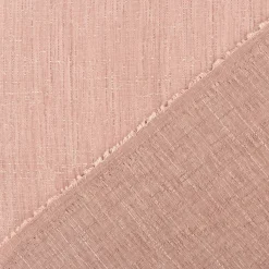Gardinenstoff Leinenstruktur Leon Eco nachhaltig halbtransparent uni meliert altrosa 148cm Breite