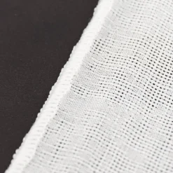 Gardinenstoff Leinenstruktur SCANDIA halbtransparent uni wollweiß 295cm Breite