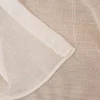 Gardinenstoff Leinenstruktur Stickerei Art Decó wollweiß grau 280cm Breite
