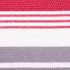 Gardinenstoff Marula transparent Streifen weiß rot grau 148cm Breite