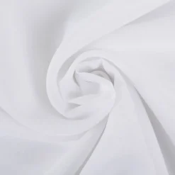 Gardinenstoff Meterware EASY CARE Semicrepe mit Flammeneffekt offwhite mit Bleiband 300cm Höhe