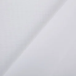 Gardinenstoff Meterware EASY CARE Semicrepe mit Flammeneffekt offwhite mit Bleiband 300cm Höhe