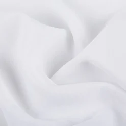 Gardinenstoff Meterware EASY CARE Semicrepe mit Flammeneffekt offwhite mit Bleiband 300cm Höhe