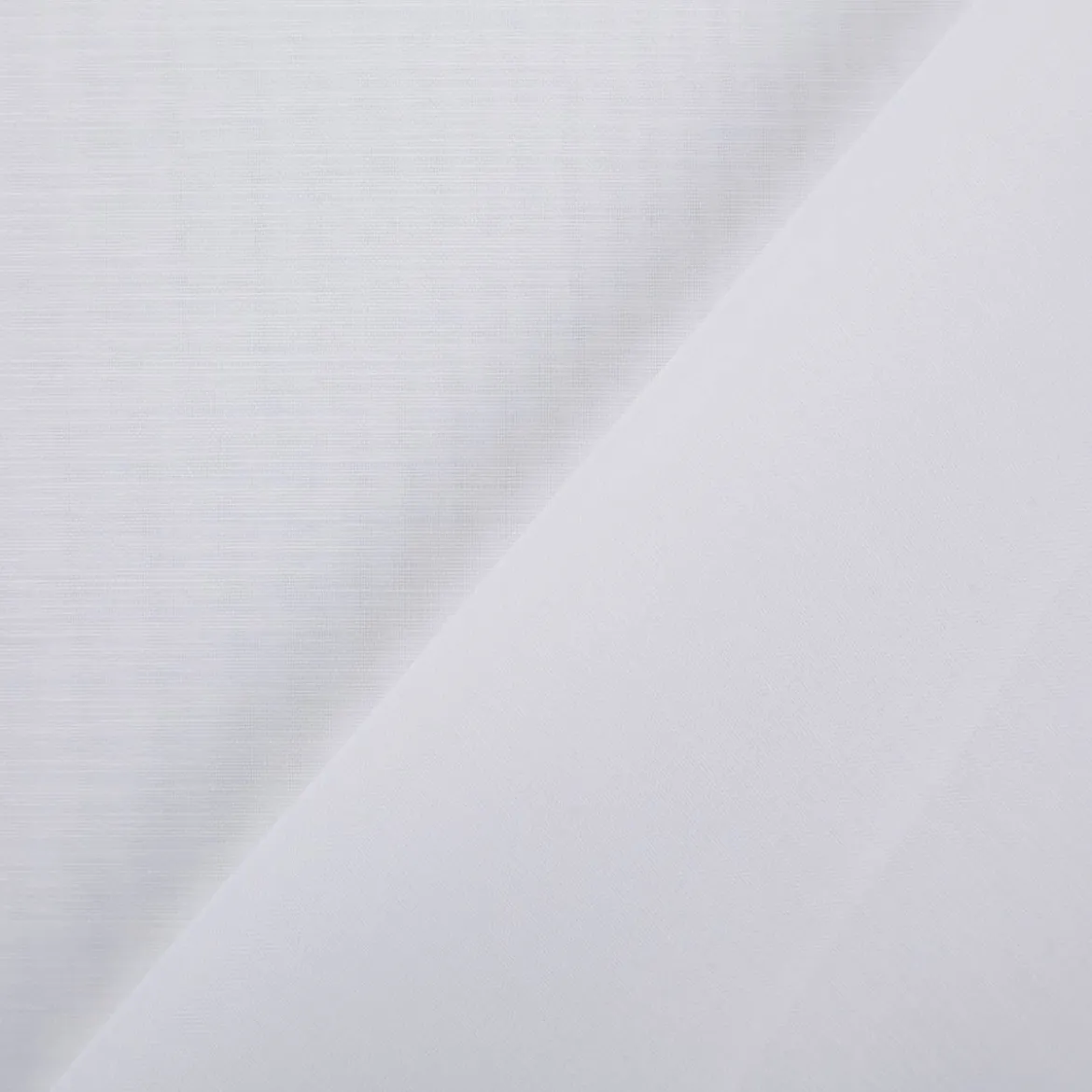 Gardinenstoff Meterware EASY CARE Semicrepe mit Flammeneffekt ecru mit Bleiband 180cm Höhe
