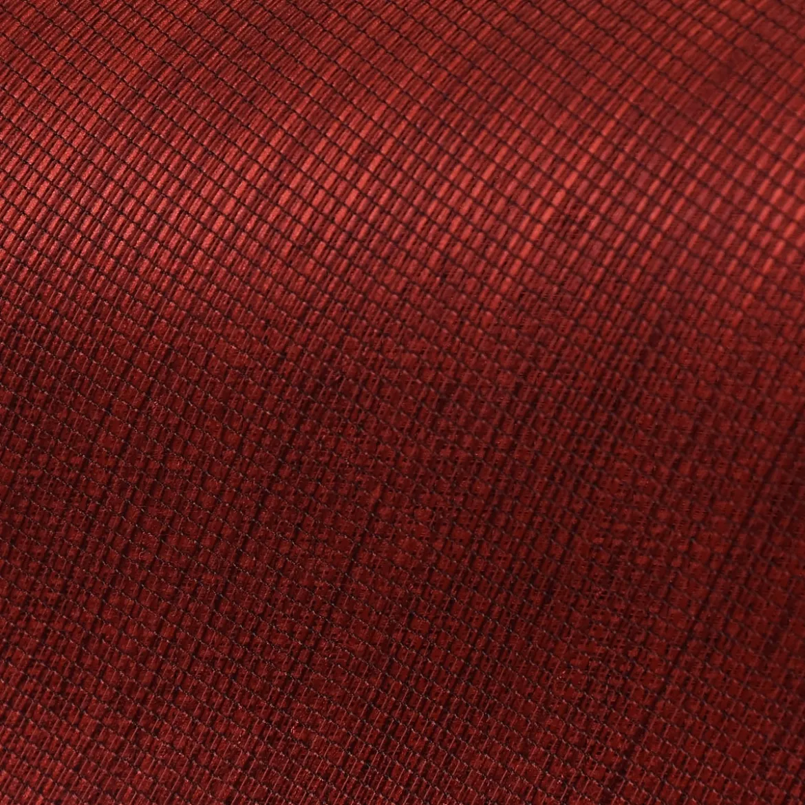 Gardinenstoff Meterware LIGNEO Stores mit Metalliclook rot schwarz Fadenstruktur längs halbtransparent 3,06m Breite