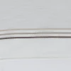 Gardinenstoff Meterware transparent Leinenstruktur Streifen weiß braun beige 300cm