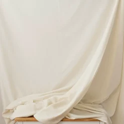 Gardinenstoff mit Bleiband Soft halbtransparent knitterarm creme 300cm