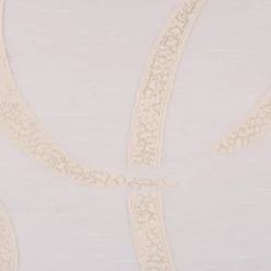 Gardinenstoff Paneele Meterware Scherli LOOP Ringel creme beige 60cm Breite
