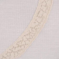 Gardinenstoff Paneele Meterware Scherli LOOP Ringel creme beige 60cm Breite