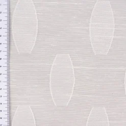 Gardinenstoff Paneele Meterware Scherli Liv Ovale wollweiß 60cm Breite