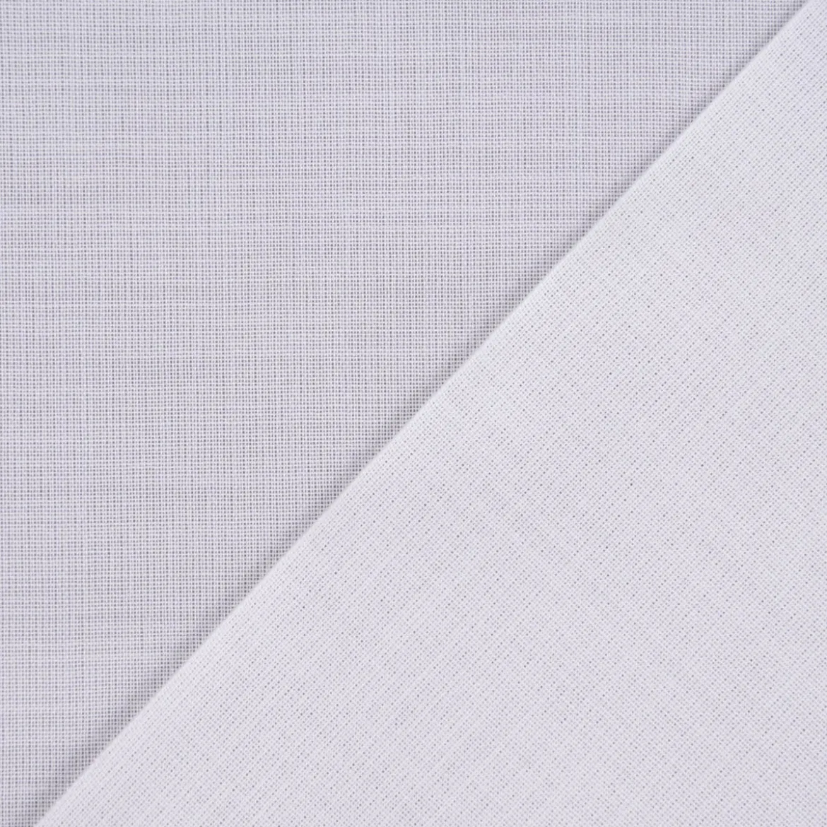 Gardinenstoff Paneele Meterware Libre Eco aus recyceltem Polyester einfarbig wollweiß 60cm Breite