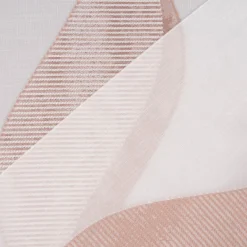 Gardinenstoff Paneele Meterware Scherli Grafik Silbereffekte wollweiß rosenholz 60cm Breite