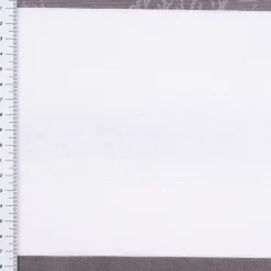 Gardinenstoff Quer-Streifen Blätter halbtransparent grau weiß 140cm Breite