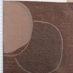 Gardinenstoff Scherli Jacquard Querstreifen halbtransparent weiß taupe 150cm Breite
