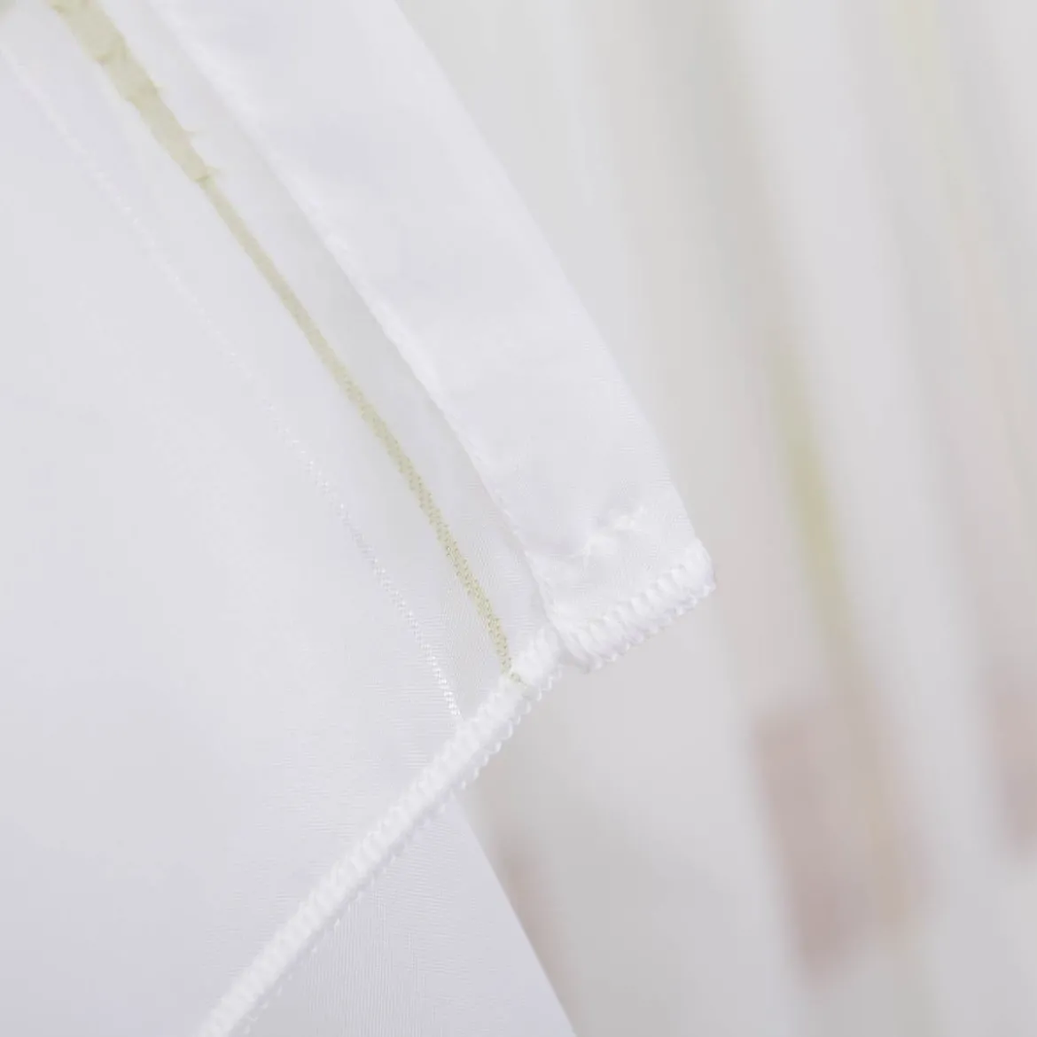 Gardinenstoff Scherli Voile mit Bleiband Längsstreifen weiß grün 280cm Höhe