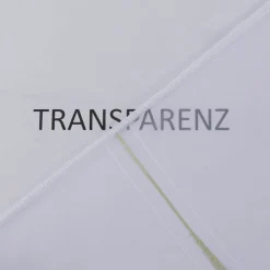 Gardinenstoff Scherli Voile mit Bleiband Längsstreifen weiß grün 280cm Höhe