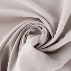 Gardinenstoff Soft Voile transparent uni hellgrau mit Bleiband 320cm Breite