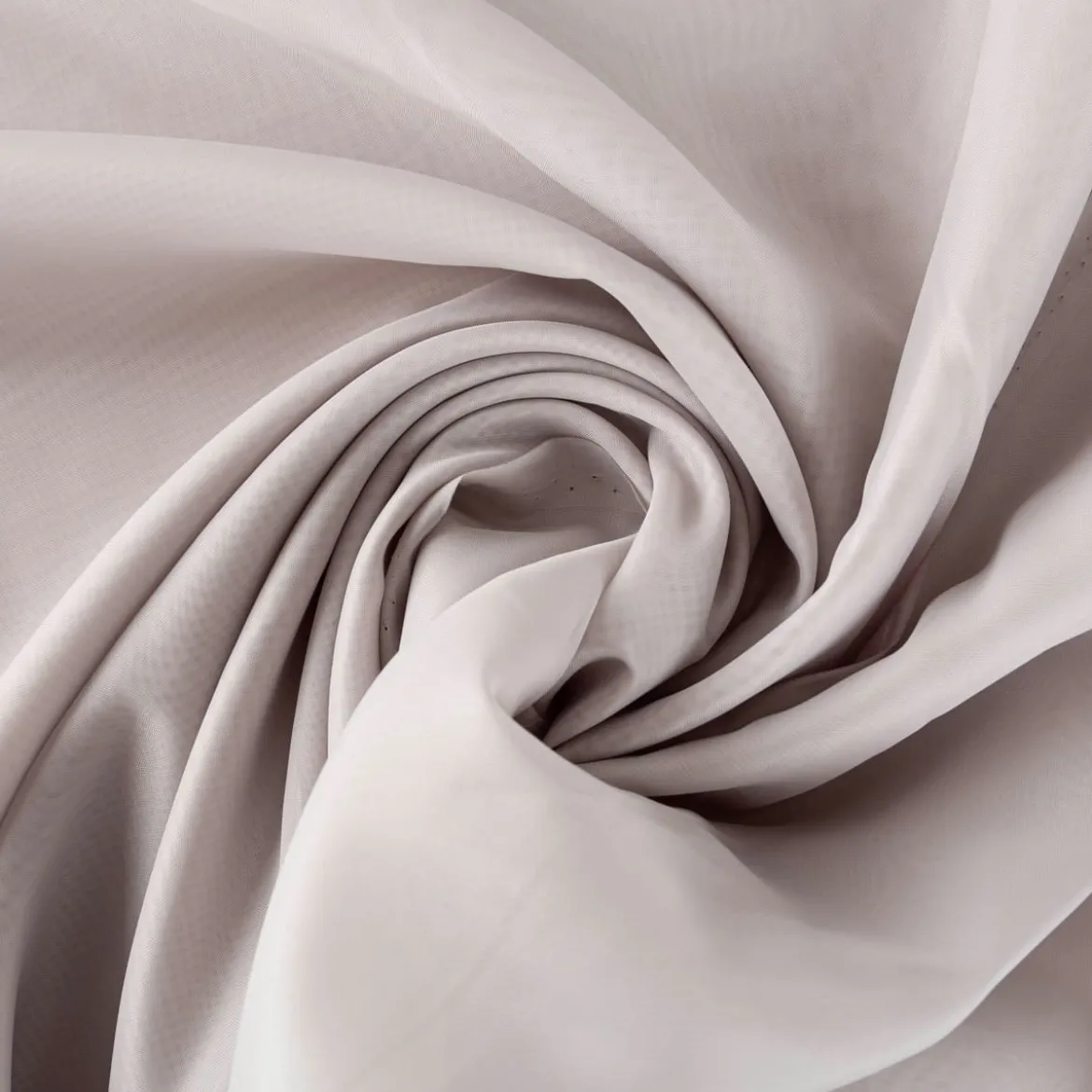 Gardinenstoff Soft Voile transparent uni hellgrau mit Bleiband 320cm Breite