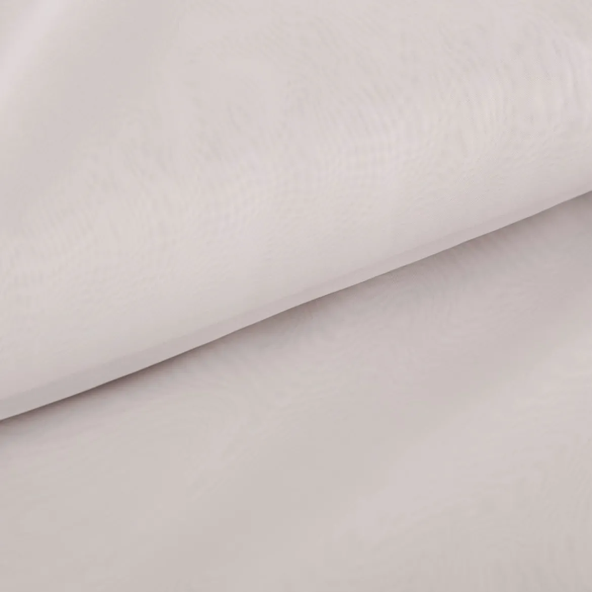 Gardinenstoff Soft Voile transparent uni hellgrau mit Bleiband 320cm Breite