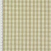 Gardinenstoff Stoff Dekostoff Meterware kariert beige weiß ca. 0,5cm 1,6m Breite