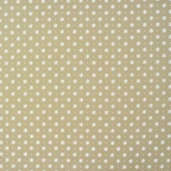 Gardinenstoff Stoff Dekostoff Meterware LISA beige weiß kleine Blüten